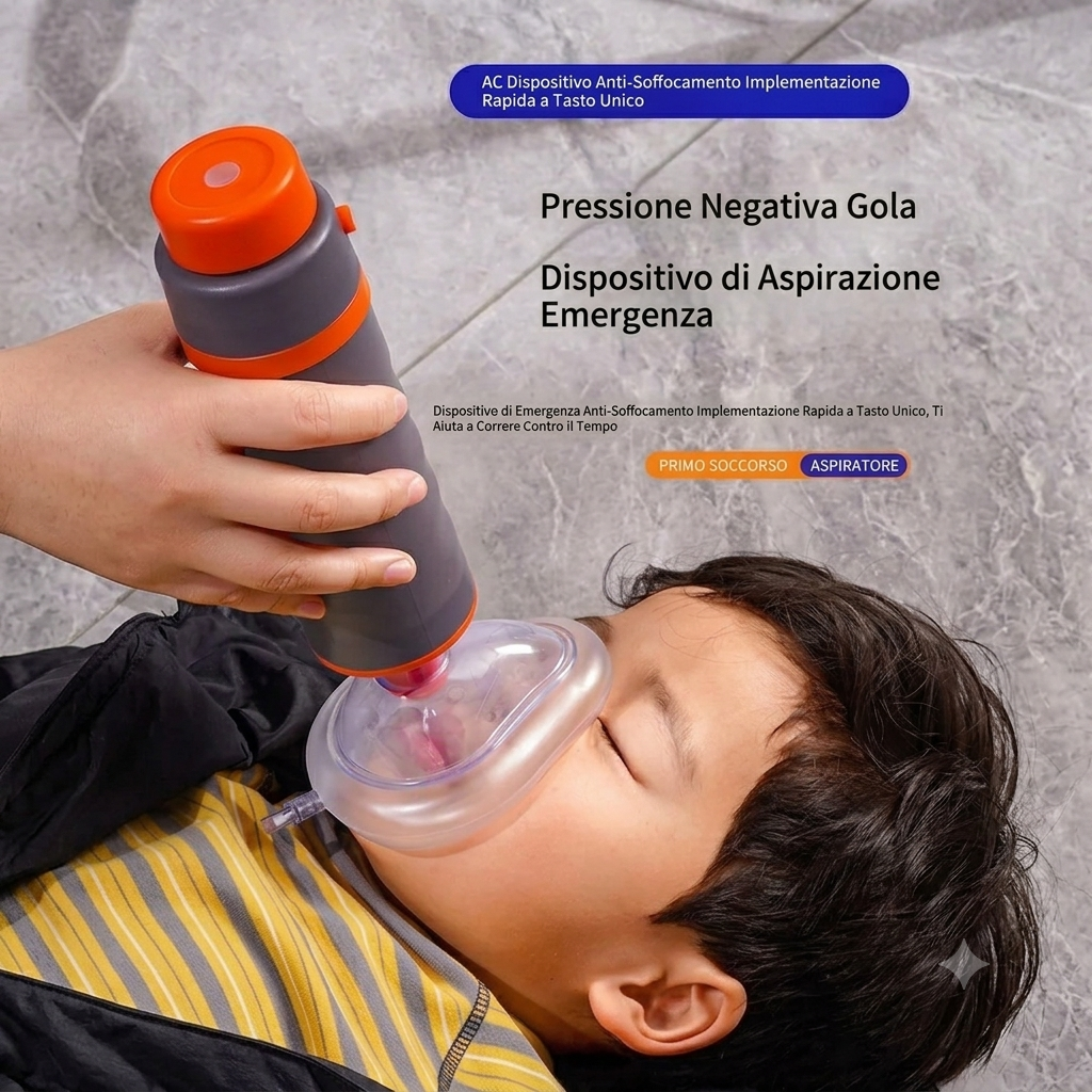 AirSafe - Dispositivo Anti-Soffocamento | Aspiratore di Emergenza
